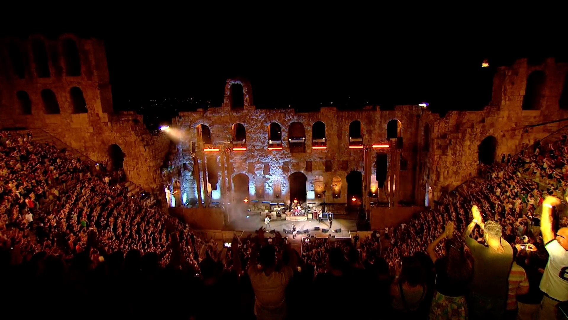 Night venue and festival lights